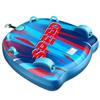 Sunrio 2025 Upgrade Towable Tubes for Boating 1-2 Riders Inflatable Water Sport Towable Tube for Boat Heavy Duty Nylon Cover with Zipper Bolster Fins Safety Air Valve Padded Handle view 1