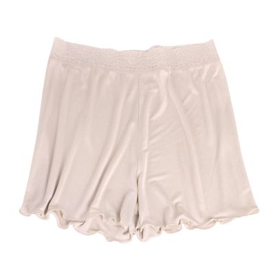 100% Mulberry Silk Women's Boxer Briefs Shorts Underwear Soft Boyshorts Panties Loose Sports Yoga Sleep Underpants (Color : Skin, Size : M/Medium)