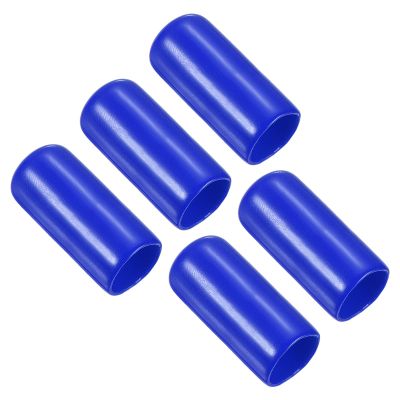 PATIKIL 13mm Pool Tip Cover, 5Pcs Billiard Cue Tip Protector Rubber Pool Cue Tips Head Cover Snooker Accessory for Billiard Club, Blue
