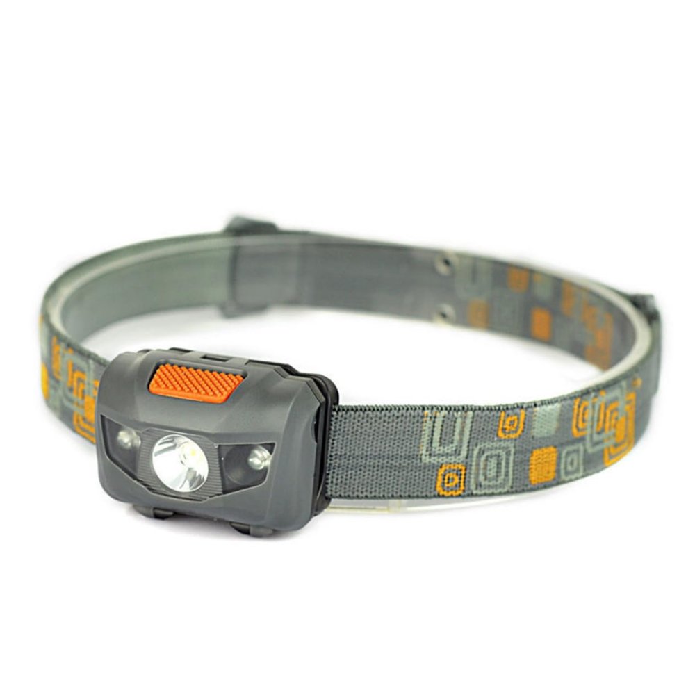 BIUDECO Mini Size Waterproof Headlamp Outdoor Riding Lamp Visual Warning Light for Night Safety Helmet Light (Grey)
