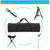 PATIKIL 31 Inch Camp Chair Replacement Bag Nylon Folding Chair Carrying Storage Bag for Beach Chair with Large Zipper Shoulder Strap for Camping Travel, Black view 4