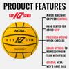 KAP K7 SEVEN KAP7 Neon Pink Water Polo Ball: Size 3 view 3