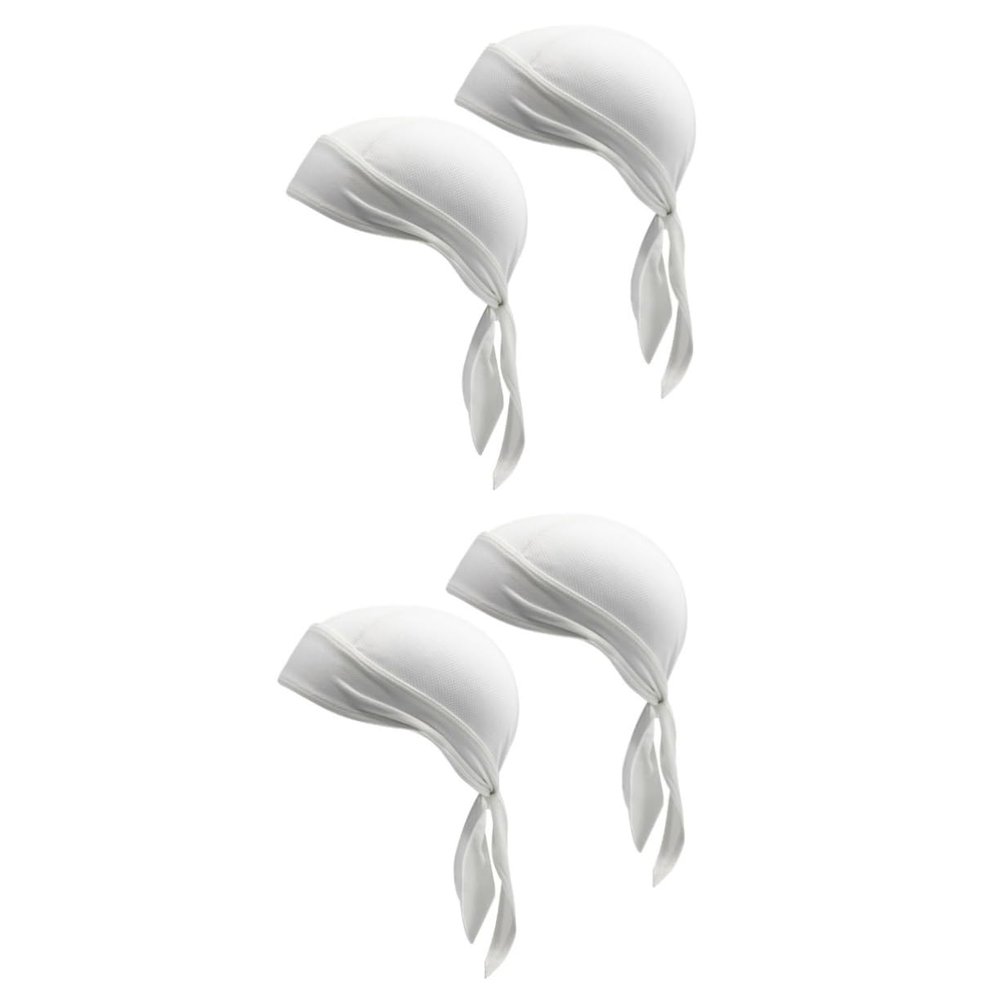 PACKOVE 4pcs Quick-dry Breathable Sports Hat Uv Riding Cap for Hiking Climbing and Cycling White Lightweight and Comfortable Outdoor Gear