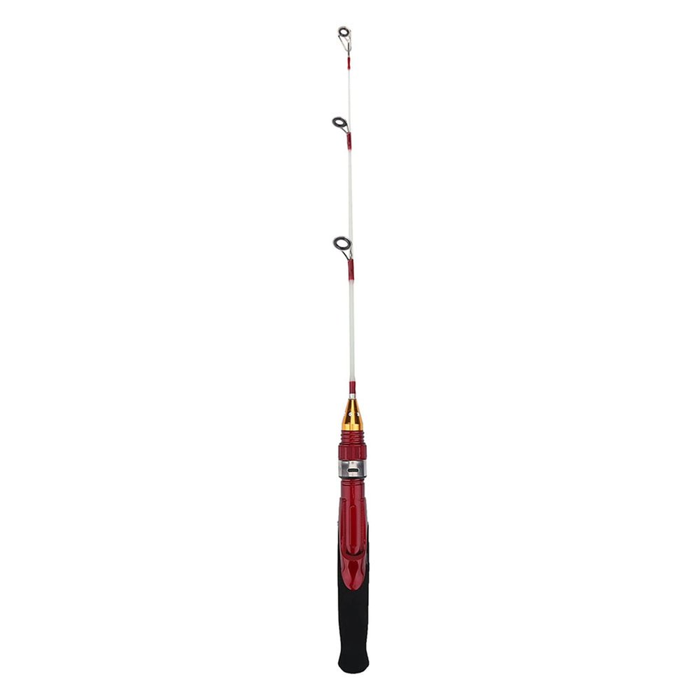 Odorkle 50cm Fishing Rod, Winter Ice Solid Fishing Shrimp Rod Pole Fiber Glass Fishing Pole with Short EVA Handle for Fishing, Odorkleqt7hd51ge2