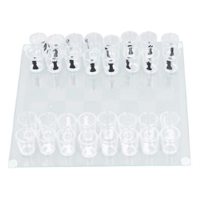 Odorkle Shot Glass Chess Set, Drinking Game Board with 32 Shot Glass Chess Pieces Chess Cup Game Set for Fun Parties and Travel, Odorkleno7chsvxry