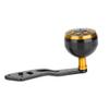 Odorkle Fishing Reel Handle, Metal Fishing Reel Handle Reel Knob Replacement CNC Knob with Fittings for Fishing Enthusiasts (38mm Black Gold Lei Qiang Single Swing arm) view 1
