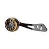 Odorkle Fishing Reel Handle, Metal Fishing Reel Handle Reel Knob Replacement CNC Knob with Fittings for Fishing Enthusiasts (38mm Black Gold Lei Qiang Single Swing arm) view 2