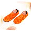 Gogogmee Beach Socks for Women Men Diving Snorkeling Socks Quick Dry Non-Slip Swim Orange