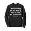 William Shakespeare Battle of Wits English Literature Quote Sweatshirt view 1