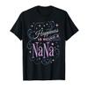 Happiness Is Being A Nana Cute Grandma Mother's Day Women's T-Shirt view 1