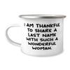 Special Mother-in-law 12oz Camping Mug, I Am Thankful To Share A Last Name With, Present For Mom, Brilliant Gifts From Daughter view 1