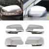 Compatible For Kia Sorento 2013-2014 Car Rearview Side Mirror Cover Wing Cap Exterior Door Sticker Frame Case Trim Housing Silver Chrome(Without Light) view 2