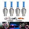 YUERWOVER 4 Pack LED Bike Wheel Stick Light Car Tire Valve Stem Cap Bicycle Motor Tyre Flash Light Reflector Accessories for Kids Men Women with 10 Extra Batteries(Blue) view 1