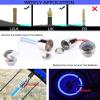 YUERWOVER 4 Pack LED Bike Wheel Stick Light Car Tire Valve Stem Cap Bicycle Motor Tyre Flash Light Reflector Accessories for Kids Men Women with 10 Extra Batteries(Blue) view 2