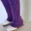 JoyCan Skating Pants, Breathable Training Wear for Figure Skating and Ice Dance Purple view 4