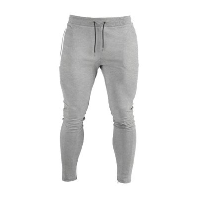 Maiyifu-GJ Men's Slim Joggers Sweatpants Casual Athletic Sweatpants with Zipper Pockets Drawstring Elastic Waist Trousers (Light Grey,XX-Large)