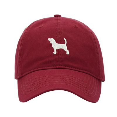 Baseball Cap Men Women Beagle Dog Embroidered Unisex Classic Adjustable Strapback Dad Hat (7 1/2,Red)