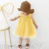 Baby Girls Tutu Dress Sleeveless Infant Toddler Sundress Tulle Bubble Layered Princess Birthday (Yellow, 4-5 Years) view 2
