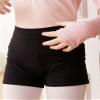 Daydance High Waist Cotton Black Ballet Shorts for Toddler Girls Dance, Volleyball, Gymnastic, Biking, Cheerleading, Team Sport view 2
