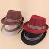 NineFit Basics Infant Boy Short Brim traw Hats Braided Sunshade Sun rotection Beach Hat Baby Boys Summer UPF (Khaki-B, One Size) view 2