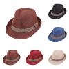 NineFit Basics Infant Boy Short Brim traw Hats Braided Sunshade Sun rotection Beach Hat Baby Boys Summer UPF (Khaki-B, One Size) view 3