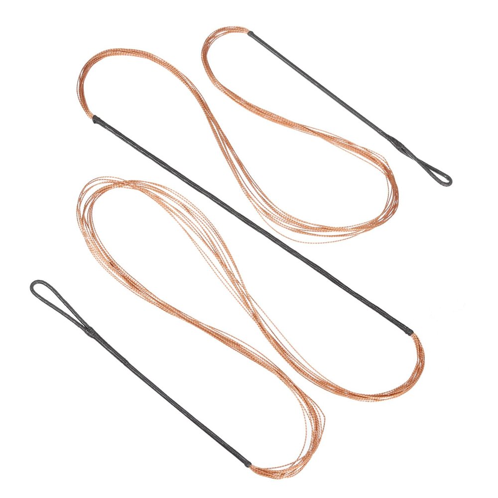 PATIKIL Bow String Replacement,12 Strands Recurve Bowstring for AMO 59" Traditional Recurve Bow, Black Orange