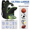 LARIPOP Soccer Backpack Bag with Ball Holder Ventilated Shoe Compartment Large Capacity Sports Gear Bag for Basketball Volleyball Gym view 4