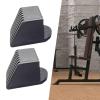 APLVFFZH 2 Pieces Gym Equipment Square End Cover Gym Accessories Fitness Accessories Rubber End Caps Workout Square End Cap, 50x50mm view 4