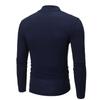 Mens T Shirt Long Sleeve Basic Mock Turtleneck Slim Fit Undershirt Pullover Casual Lightweight Thermal Pullover Tops Navy view 4