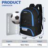 LARIPOP Soccer Backpack Soccer Bag with Ball Holder Shoe Compartment Large Capacity Youth Sports Gear Bag for Basketball Volleyball Gym Training view 2
