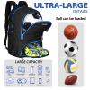 LARIPOP Soccer Backpack Soccer Bag with Ball Holder Shoe Compartment Large Capacity Youth Sports Gear Bag for Basketball Volleyball Gym Training view 4