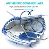 Baseball Glove Lace, Mitt Lace Repair Kit Softball 2 Leather Laces and 2 Lacing Needles for Catcher's Glove (Blue) view 4