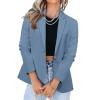 2024 Casual Blazers for Women Long Sleeve Work Office Jacket Blazer Loose Lightweigth Summer Open Front Suit Jackets Outfit Lightweight Jackets for Women Casual view 2