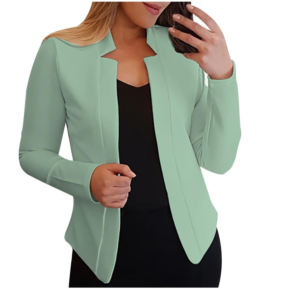 Blazers for Women Business Casual Fashion Dressy Open Front Cardigan Jacket Long Sleeve Work Office Blazer Jackets