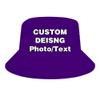 Custom Bucket Hat for Women Men Personalized Text Name Image Design Your Own Fisherman Cap, Indigo view 2