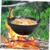 LABRIMP Non-stick Cast Iron Sukiyaki Pot Hot Pot Divider Easy to Clean Outdoor Cooking Family Gathering view 2