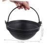 LABRIMP Non-stick Cast Iron Sukiyaki Pot Hot Pot Divider Easy to Clean Outdoor Cooking Family Gathering view 4