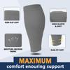 CTHH 3 Pack Leg Compression Sleeve, Calf Support Sleeves for Women and Men Calf Brace for Shin Splints, Pain Relief (Black/White/Gray, L/XL) view 3