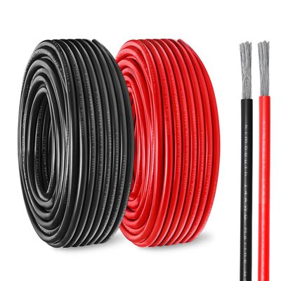 14 Gauge Marine Wire Tinned Copper Boat Cable, Standard USA OFC Oxygen Free Copper Wire for Automotive Boat Speakers Solar Outdoors (14 Gauge 30FT Red+30FT Black)