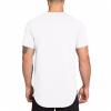 Men's Workout Short Sleeve Cotton Crewneck Muscle T Shirt Gym Bodybuilding Athletic Tee Top (White,XX-Large) view 3