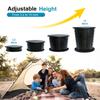 Ann Katy Upgrade XL Retractable Portable Toilet for Adults, Extra Large Portable Travel Floding Toilet, Camping Tall Toilets with Lid for Adults and Kids Compact Potty for Car,Hiking,Beach view 2