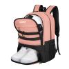 LARIPOP Soccer Backpack Bag with Ball Holder Ventilated Shoe Compartment Large Capacity Youth Sports Gear Bag for Basketball Volleyball Gym view 1
