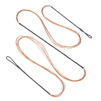 PATIKIL Bow String Replacement,12 Strands Recurve Bowstring for AMO 61" Traditional Recurve Bow, Black Orange