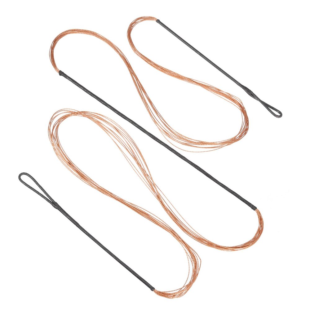 PATIKIL Bow String Replacement,12 Strands Recurve Bowstring for AMO 61" Traditional Recurve Bow, Black Orange
