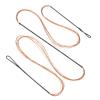 PATIKIL Bow String Replacement,12 Strands Recurve Bowstring for AMO 61" Traditional Recurve Bow, Black Orange view 1