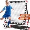 Soccer Rebound Net - Skill Training Gifts, Aids & Equipment for Kids & Teens | Portable Kick-Back Rebounder, Football Team Exercises & Solo Practice view 1