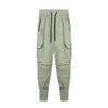Mens Casual Joggers Pants with Zipper Pockets Multi-Pocket Drawstring Sweatpants Workout Running Cargo Trousers (Green,Medium) view 1