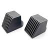 kowaku 2Pcs Square End Cap Gym Equipment Gym Fitness Equipment Accessories Replacement Gym Accessories Square End Cover, 50x50mm view 3