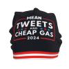 Beanie,Vintage Mean Tweets and Cheap Gas Funny 2024 Beanie Hat Women Slouchy Hat Men Knit Skull Cap Hedging Cap Black view 1