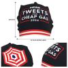 Beanie,Vintage Mean Tweets and Cheap Gas Funny 2024 Beanie Hat Women Slouchy Hat Men Knit Skull Cap Hedging Cap Black view 4